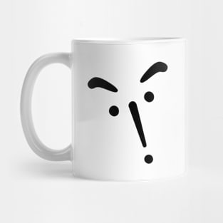 Font Character Pattern Face 1 Mug